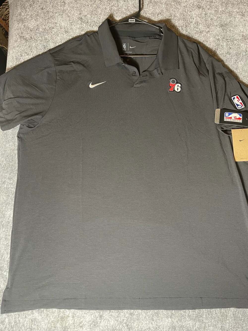 Nike Philadelphia 76ers NBA Authentic Dri-FIT Coaches Polo Shirt